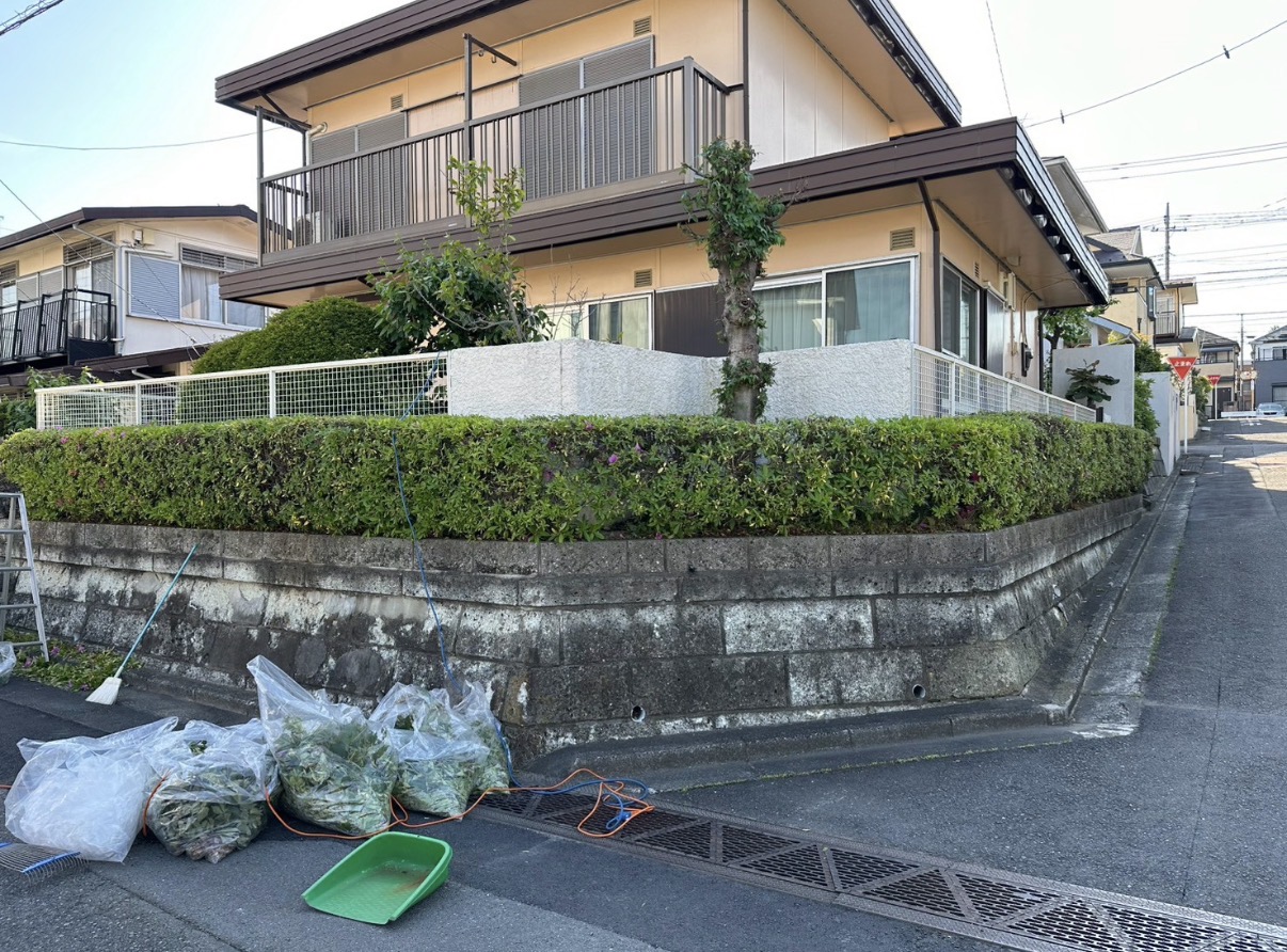 剪定後のお庭
